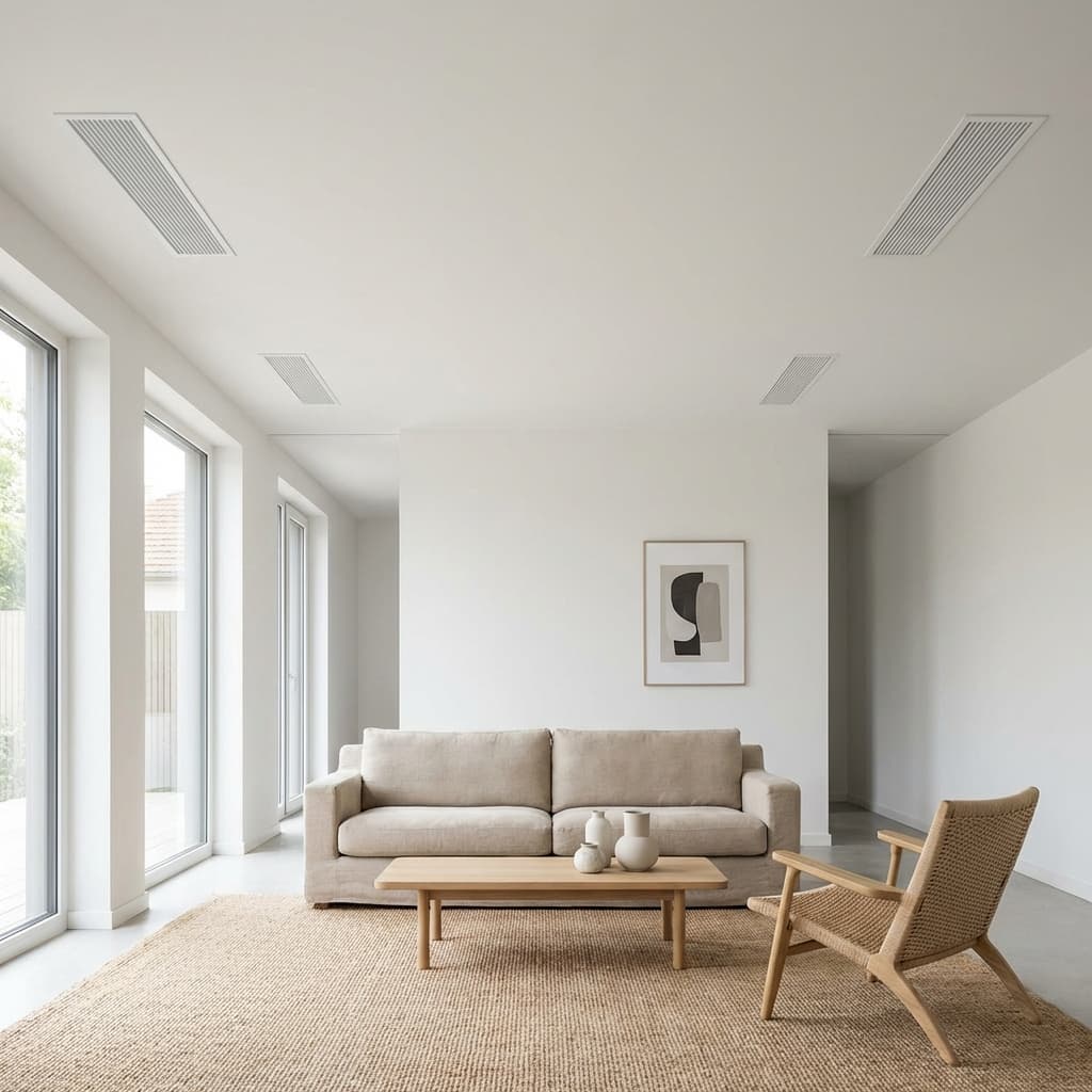 Grilles de soufflage climatisation gainable